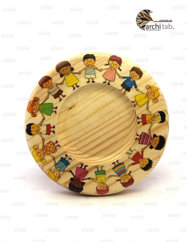 Natural Wooden Tea Serving Plate models- Architab Atölye