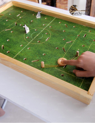 Wooden Football Tactical Game for Kids - Architab Workshop