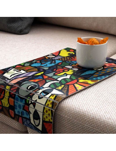 Colorful and decorative tray models that you can use on the sofa