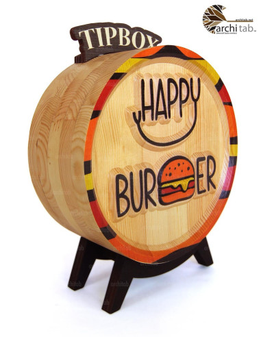 ahşap bahşiş kutusu