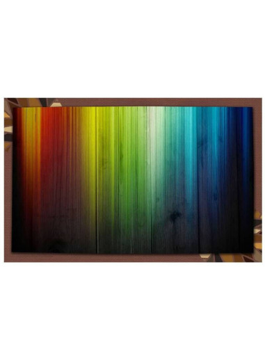 Wooden useful seat tray designed with rainbow colors
