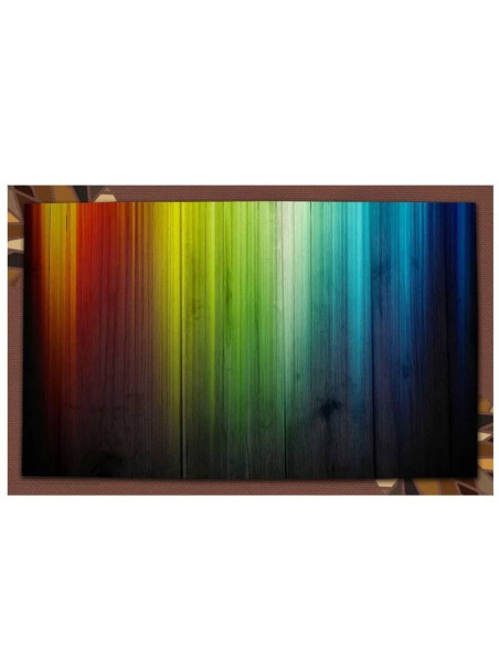 Wooden useful seat tray designed with rainbow colors