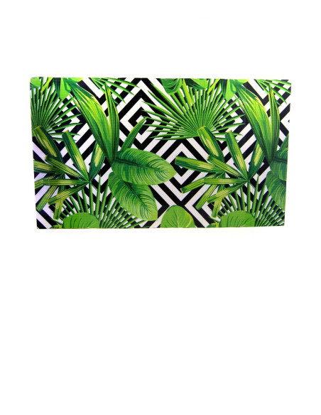 Green Leaf Design Wooden Side of Sofa Coffee Table - Architab Atölye