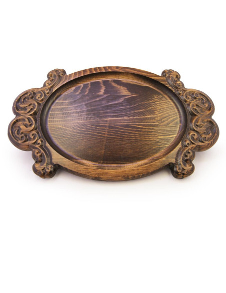 Carved Oval Wooden Sign - Word Tray - Architab Atölye