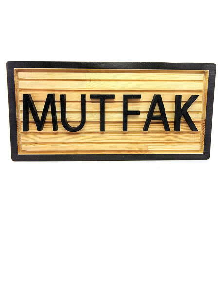 Natural Wood 3D Kitchen Sign - Architab Workshop