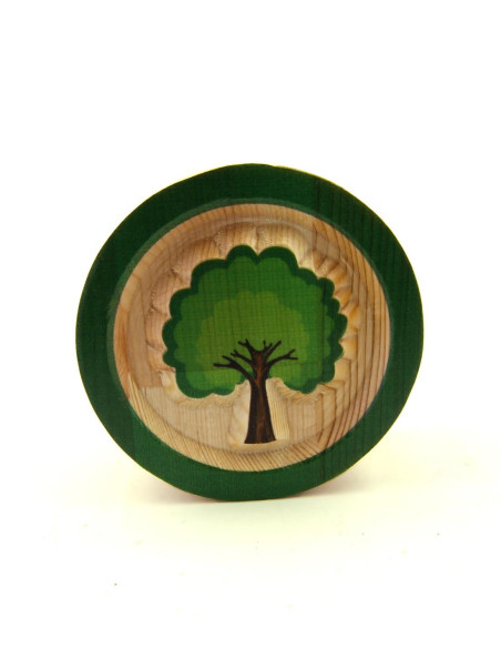 Check out the tree-themed wooden carved pen holder model - Architab Atölye