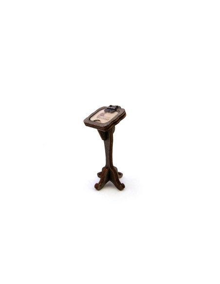 Decorative wooden open buffet note holder and name holder - Architab Atölye