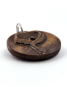 Hotel Keychains Special Design Phoenix Wood Carved Keychain
