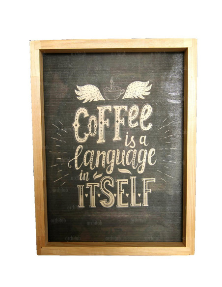 Take your love of coffee a step further and buy wall paintings.