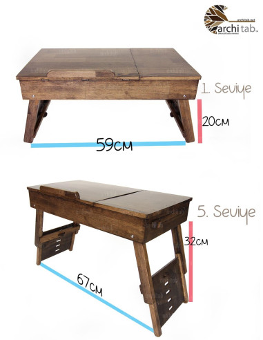 Temayüz Desk - Custom Adjustable Reading Bench
