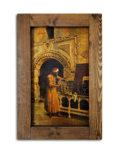 Carpenter Themed Wooden Tumbled Painting- Architab Workshop