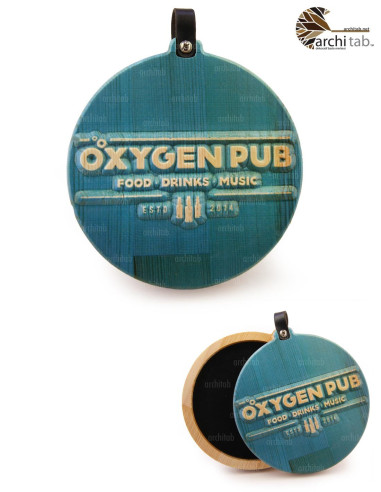 Wooden account boxes that we produce for your logo for cafes and restaurants