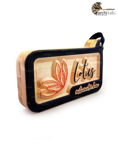 Wooden account boxes that we produce for your logo for cafes and restaurants