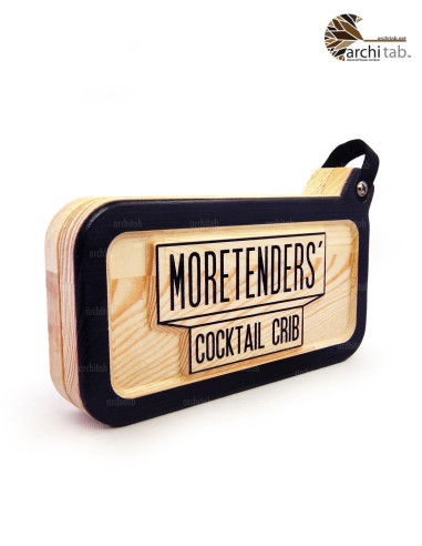 Wooden account boxes that we produce for your logo for cafes and restaurants