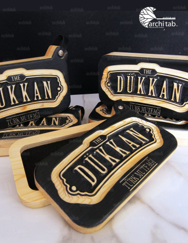 Wooden account boxes that we produce for your logo for cafes and restaurants
