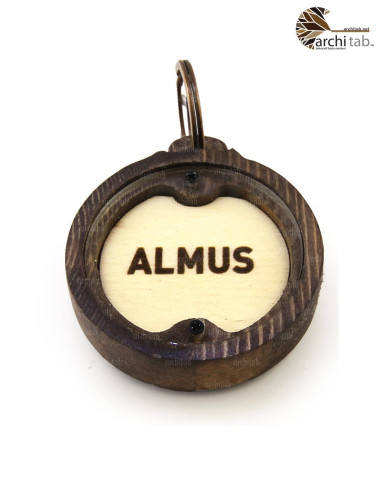 ahşap otel anahtarlığı