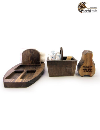 ahşap cafe restoran peçetelik