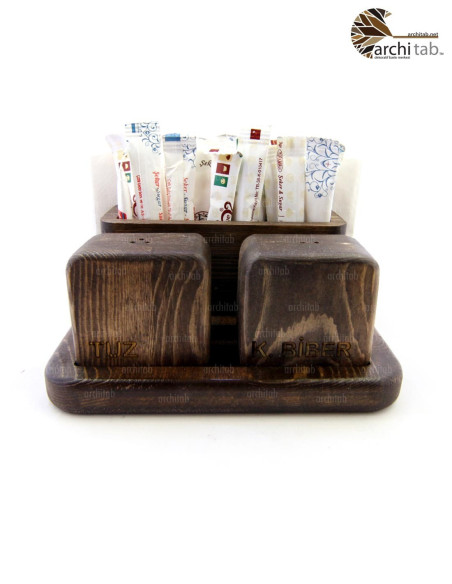 Cubic Design Cafe Restaurant Tabel Top Set - Architab