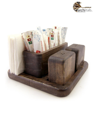 Cubic Design Cafe Restaurant Tabel Top Set - Architab