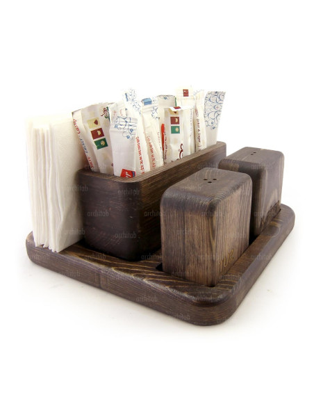 Cubic Design Cafe Restaurant Tabel Top Set - Architab