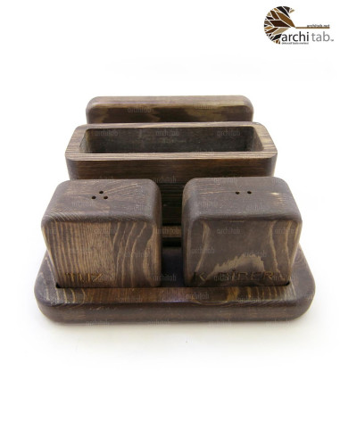 Cubic Design Cafe Restaurant Tabel Top Set - Architab