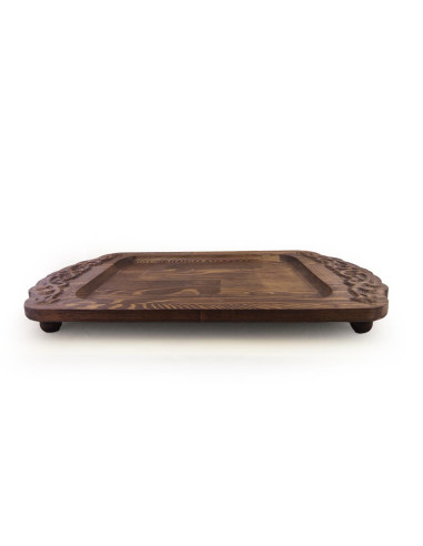 Classic Model Wooden Tray with special wood lathe Leg / Architab