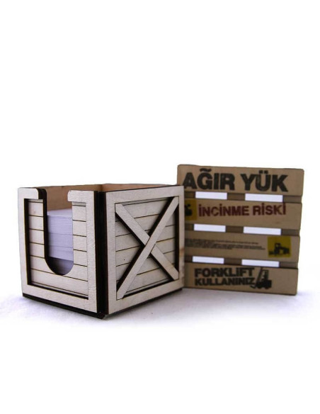 Examine a different design container notepad in memo pad holders