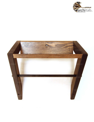 wooden towel rack
