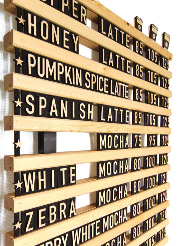 extra wooden board letter