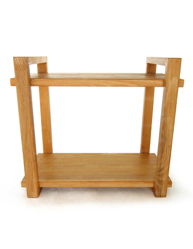 wooden counter top spice jar holder