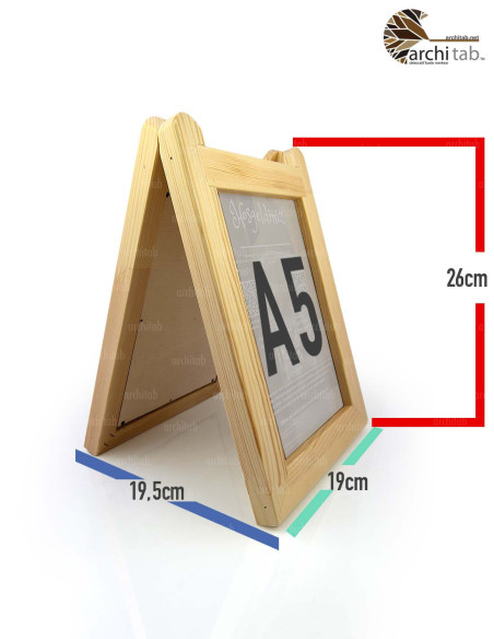 table top a5 leaflet frame