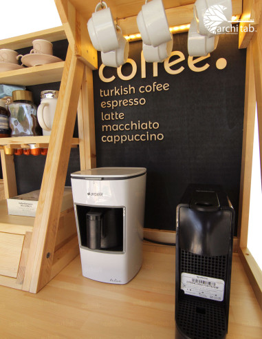 CoffeeVessel - Coffee Corner Made of Natural Pine Tree - Architab