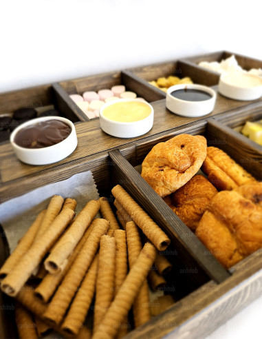 waffle kruvasan pankek çikolata