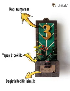 çiçekli kapı numarası 2