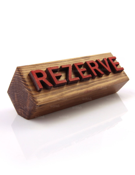 ahşap rezerve yazısı