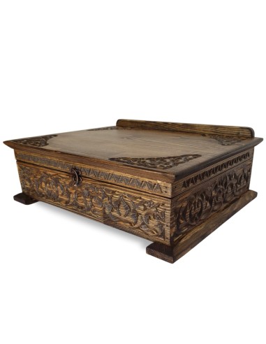 Mahfuz: 3-in-1 Wooden Chest, Wall Art and Reading Stand