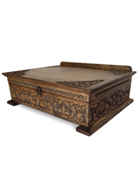 Mahfuz: 3-in-1 Wooden Chest, Wall Art and Reading Stand