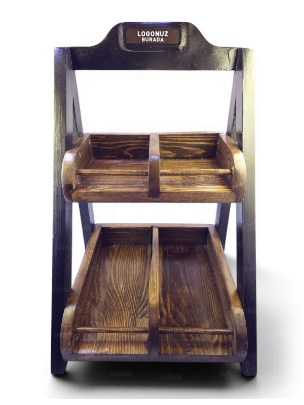 Mini Countertop Product Display Stand — Solid Pine | Architab