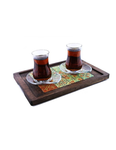 Click for Peçvörk designed natural wood and stylish decorative trays.