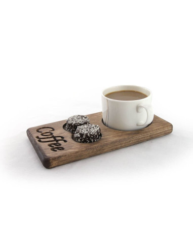 Here are the types of dark aged wooden coffee plates. Architab.Net