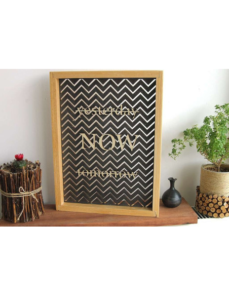 zigzag tablo ahşap