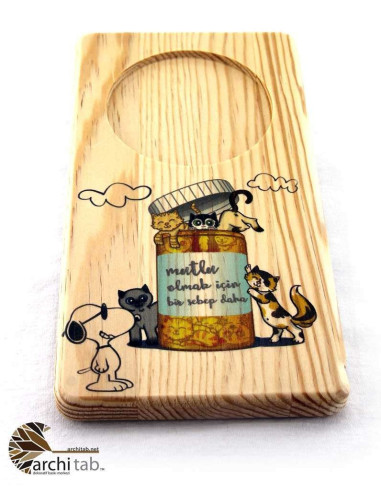 Snoopy and cats wooden presentation. www.architab.net Online Shopping