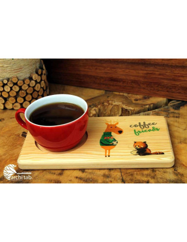Your coffee friend and a special coffee plate for you. For dark love