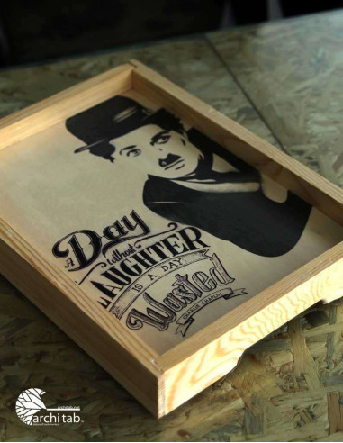 Charlie Chaplin fans love this tray! decorative table tray