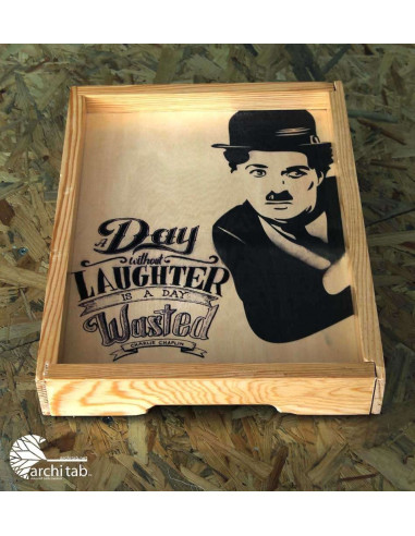 Charlie Chaplin fans love this tray! decorative table tray