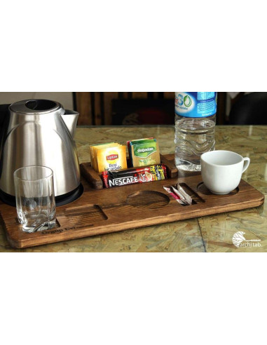 Boutique Hotel Wooden Catering Tray - In-room catering tray models are here
