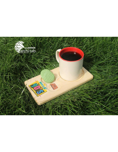 doksanlar ahşap çay ve kahve sunumu