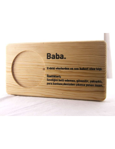 babalar günü ahşap hediye