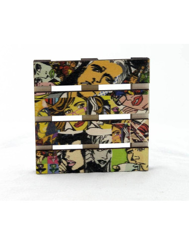 Color your rooms with colored printed mini pallet cup coasters - Buy
