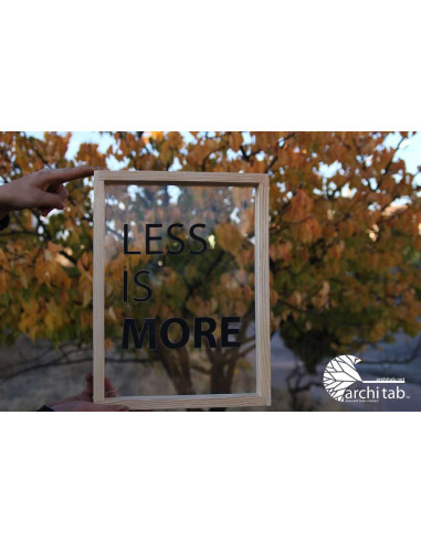 Less is more architectural wood decorative painting - Architab.Net